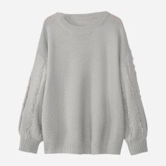 Акція на Джемпер жіночий SHEIN GD-00194285 2XL Сірий від Rozetka