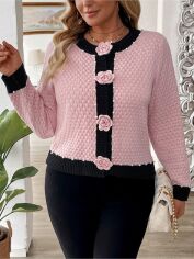 Акція на Кардиган жіночий SHEIN GD-00202971 2XL Рожевий від Rozetka