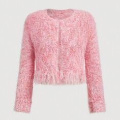 Акція на Кардиган жіночий SHEIN GD-00193301 L Рожевий від Rozetka