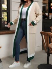 Акція на Кардиган жіночий SHEIN GD-00203645 0XL Різнокольоровий від Rozetka