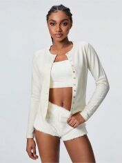 Акція на Кардиган жіночий SHEIN GD-00210490 S Бежевий від Rozetka