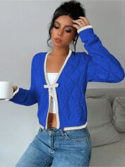 Акція на Кардиган жіночий SHEIN GD-00214848 S Синій від Rozetka