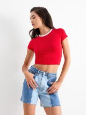 Акція на Футболка бавовняна коротка жіноча C&A GD-00127662 XL Червона від Rozetka