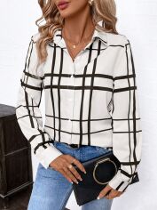 Акція на Сорочка жіноча SHEIN GD-00217304 L Біла від Rozetka