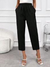 Акція на Штани жіночі SHEIN GD-00206213 M Чорні від Rozetka
