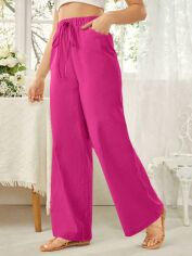 Акція на Штани жіночі SHEIN GD-00220805 L Фуксія від Rozetka