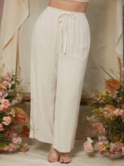 Акція на Штани жіночі SHEIN GD-00211036 1XL Бежеві від Rozetka