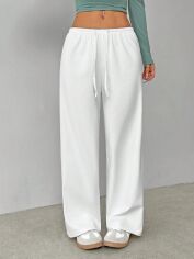 Акція на Штани жіночі SHEIN GD-00227041 2XL Білі від Rozetka