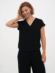 Акція на Блузка жіноча EQUILIBRI W491 068 100-3 XL Black від Rozetka