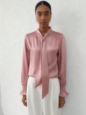 Акція на Блузка жіноча SHEIN GD-00204951 M Світло-рожева від Rozetka