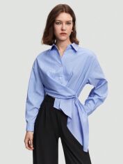 Акція на Блузка жіноча SHEIN GD-00206618 S Синя від Rozetka