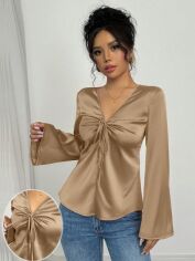 Акція на Блузка жіноча SHEIN GD-00213175 L Хакі від Rozetka