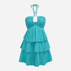 Акція на Сарафан жіночий літній SHEIN GD-00225609 L-Petite Бірюзовий від Rozetka