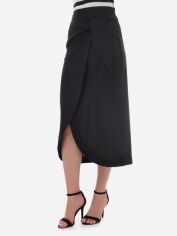 Акція на Спідниця міді літня пряма жіноча EQUILIBRI W462 038 000-3 L Black від Rozetka