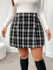 Акція на Спідниця жіноча SHEIN GD-00205025 0XL Чорна від Rozetka