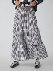Акція на Спідниця літня жіноча SHEIN GD-00226204 M Чорно-біла від Rozetka
