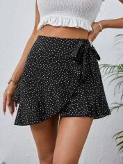 Акція на Спідниця літня жіноча SHEIN GD-00201061 L Чорна від Rozetka