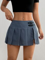 Акція на Спідниця літня жіноча SHEIN GD-00228145 M Сіра від Rozetka