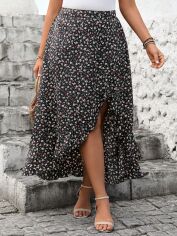 Акція на Спідниця жіноча SHEIN GD-00228117 3XL Чорна від Rozetka