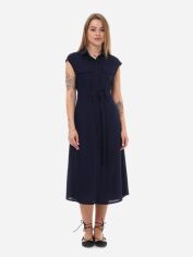 Акція на Сукня-сорочка міді літня жіноча EQUILIBRI W452 092 000-1592 M Navy Blue від Rozetka