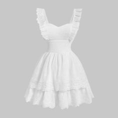 Акція на Плаття коротке літнє жіноче SHEIN GD-00213280 M Біле від Rozetka