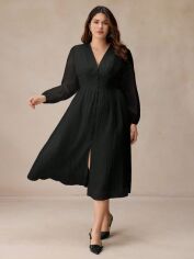 Акція на Сукня осіння жіноча SHEIN GD-00220083 2XL Чорна від Rozetka