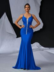 Акція на Сукня жіноча SHEIN GD-00210301 S Синя від Rozetka