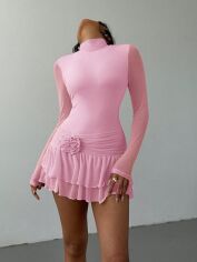 Акція на Сукня осіння жіноча SHEIN GD-00223458 M Рожева від Rozetka