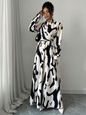 Акція на Сукня осіння жіноча SHEIN GD-00210111 S Кремова від Rozetka