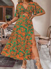 Акція на Сукня жіноча SHEIN GD-00209900 2XL Зелена від Rozetka