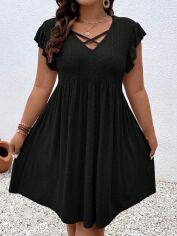 Акція на Сукня жіноча SHEIN GD-00203141 0XL Чорна від Rozetka