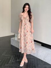 Акція на Сукня жіноча SHEIN GD-00201908 2XL Кремова від Rozetka