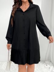 Акція на Сукня осіння жіноча SHEIN GD-00205910 3XL Чорна від Rozetka
