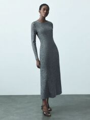 Акція на Сукня осіння жіноча SHEIN GD-00214731 M Темно-сіра від Rozetka
