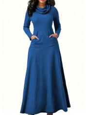 Акція на Сукня осіння жіноча SHEIN GD-00225651 3XL Синя від Rozetka