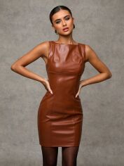 Акція на Сукня літня жіноча Shein GD-00209066 XS Коричнева від Rozetka
