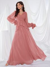 Акція на Сукня осіння жіноча SHEIN GD-00202281 S Світло-рожева від Rozetka