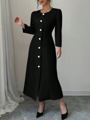 Акція на Сукня осіння жіноча SHEIN GD-00224063 L Чорна від Rozetka