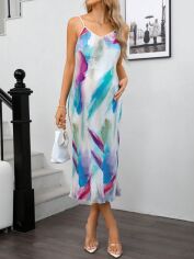 Акція на Сукня для вагітних SHEIN GD-00208029 XL Чорно-біла від Rozetka