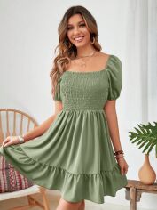 Акція на Сукня літня жіноча Shein GD-00203968 L Зелена від Rozetka