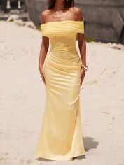 Акція на Сукня жіноча SHEIN GD-00214190 XS Жовта від Rozetka