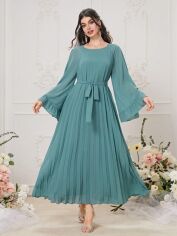 Акція на Сукня осіння жіноча SHEIN GD-00206132 M Бірюзова від Rozetka