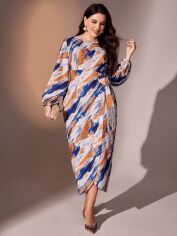 Акція на Сукня осіння жіноча SHEIN GD-00216351 1XL Комбінована від Rozetka