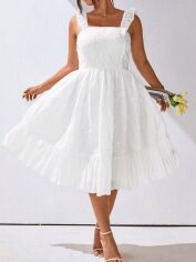 Акція на Сукня жіноча SHEIN GD-00202688 4XL Біла від Rozetka