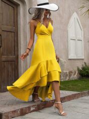 Акція на Сукня жіноча SHEIN GD-00209367 M Жовта від Rozetka