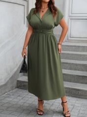 Акція на Сукня жіноча SHEIN GD-00207534 1XL Зелена від Rozetka