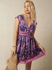 Акція на Плаття коротке літнє жіноче SHEIN GD-00204889 L Різнокольорове від Rozetka