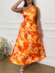 Акція на Сукня жіноча SHEIN GD-00203874 2XL Помаранчева від Rozetka
