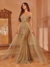 Акція на Сукня жіноча SHEIN GD-00217726 XL Кремова від Rozetka