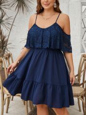 Акція на Сукня жіноча SHEIN GD-00202415 3XL Синя від Rozetka